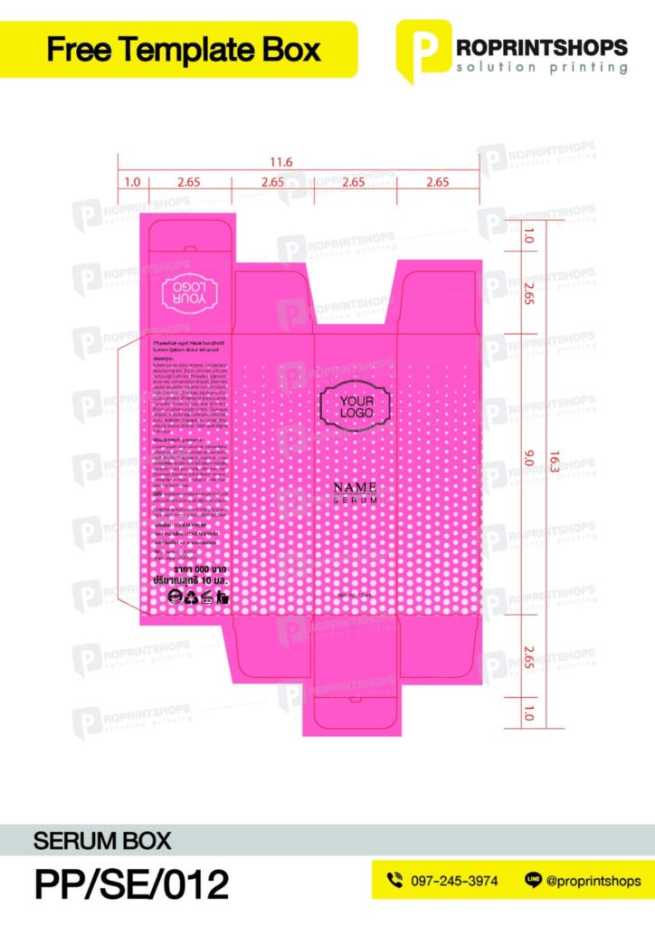 รูปแบบกล่องฟรี Packaging 12