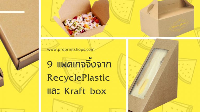 9 แพคเกจจิ้งจาก Recycle Plastic และ Kraft box