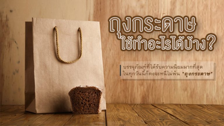 ถุงกระดาษใช้ทำอะไรได้บ้าง?
