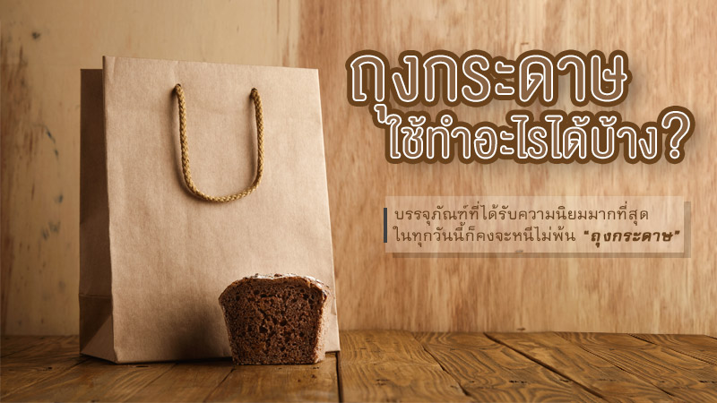 ถุงกระดาษใช้ทำอะไรได้บ้าง?