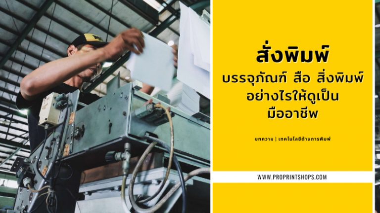 สั่งพิมพ์บรรจุภัณฑ์ สือ สิ่งพิมพ์ อย่างไรให้ดูเป็นมืออาชีพ