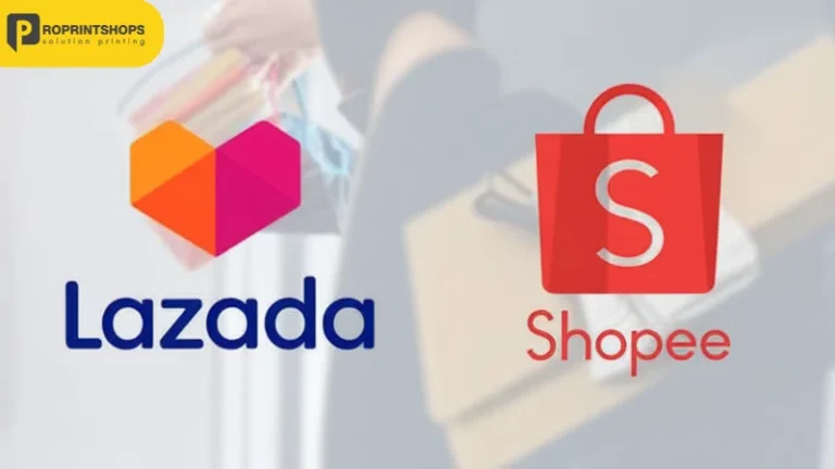 Lazada vs Shopee ขายอะไรดี – ภาพโลโก้แพลตฟอร์มอีคอมเมิร์ซยอดนิยม Lazada และ Shopee สะท้อนการแข่งขันและโอกาสในการขายของออนไลน์